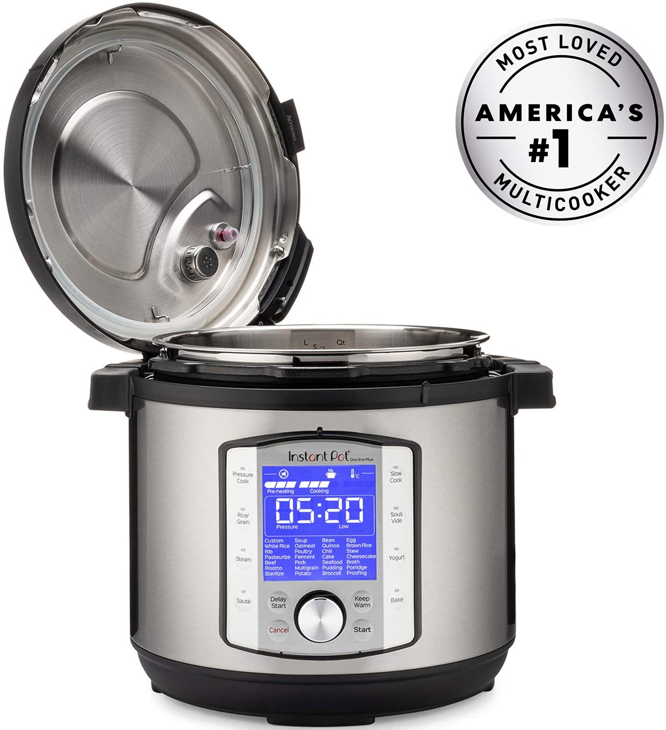 Instant Pot Stainless Steel Inner Cooking Pot with Handles Use with 6 Quart Duo Evo, Pro, and Pro Crisp