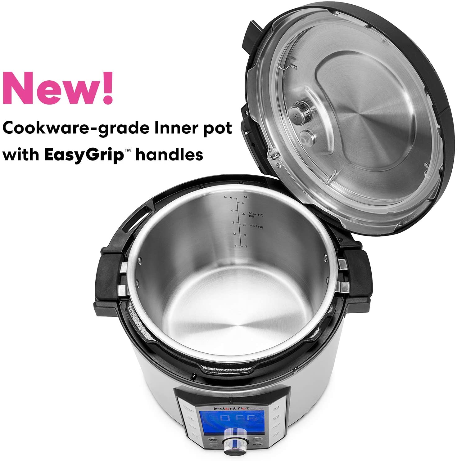 Instant Pot® Duo Evo Plus Pressure Cooker - Silver/Black, 6 qt