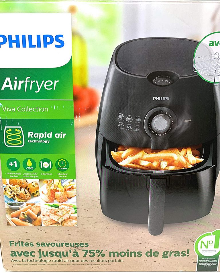 Philips HD9226/23 Viva Airfryer 1.8lb/2.75qt Black Fryer with Double